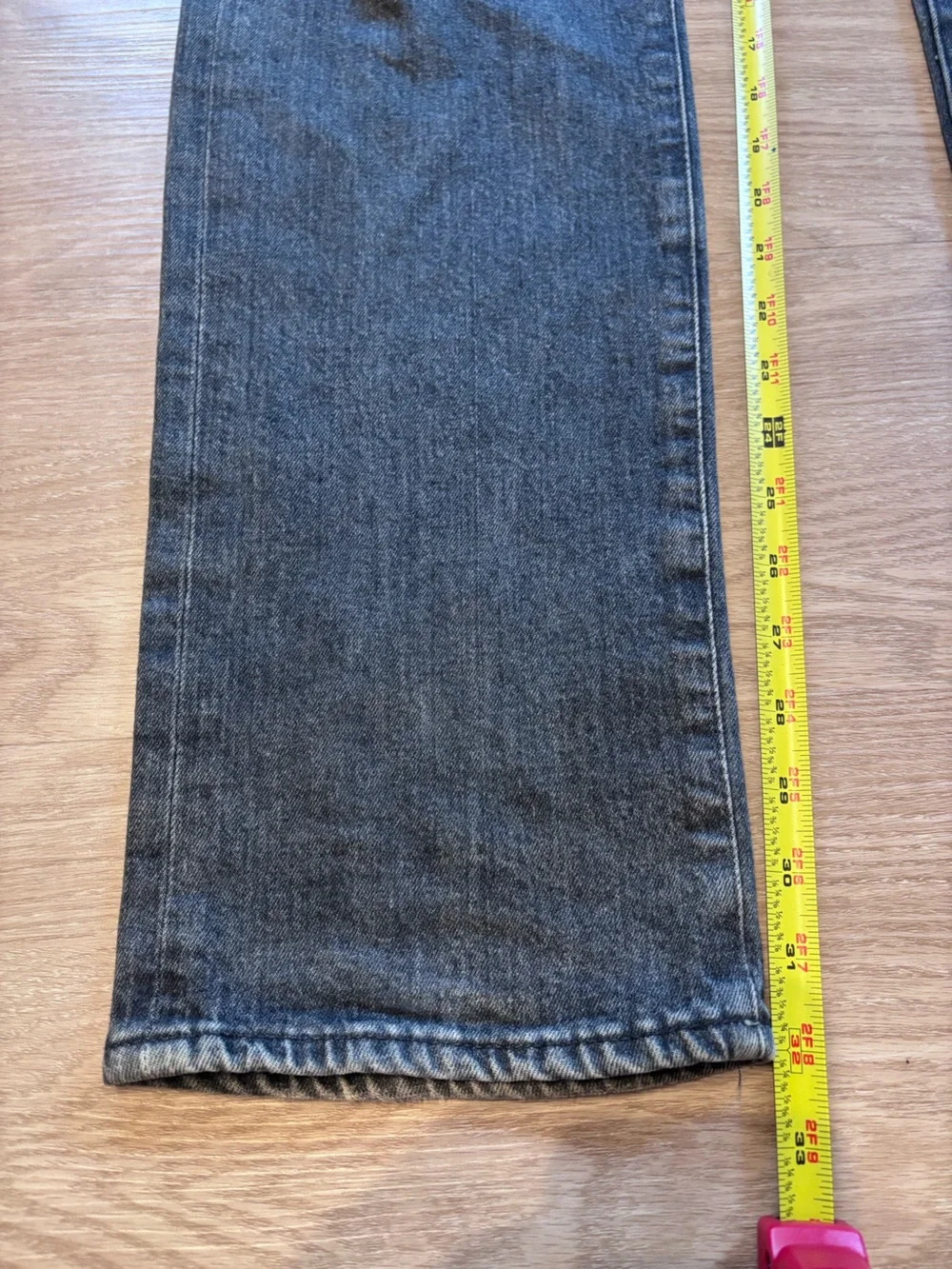 AG Adriano Goldschmied Men’s 36x32 Everett Jeans Slim Straight Washed Designer